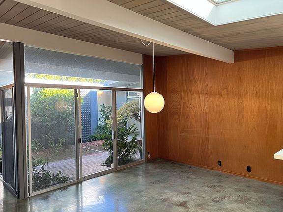 Family room looking out into atrium