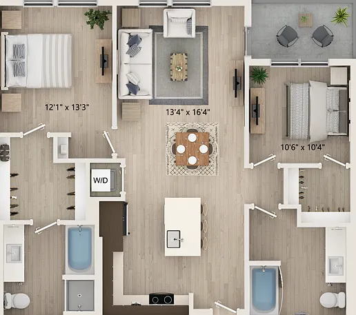 B6 - Floor Plan 2D B6 - Floor Plan 2D