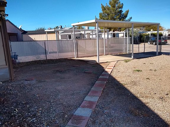 Back yard and parking