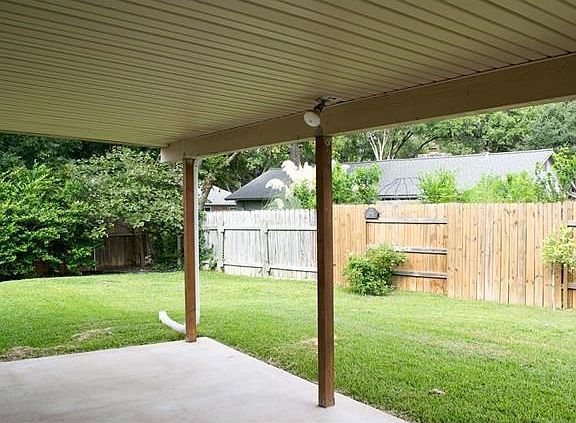 Large covered porch