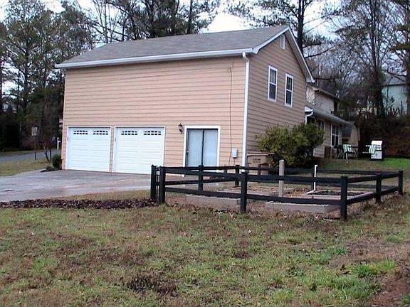 Side entry two car garage