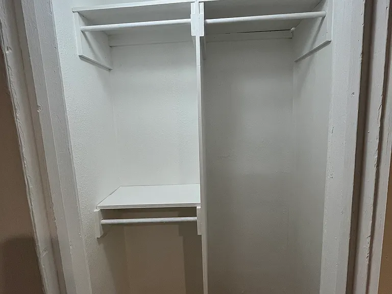 Closet with shelves