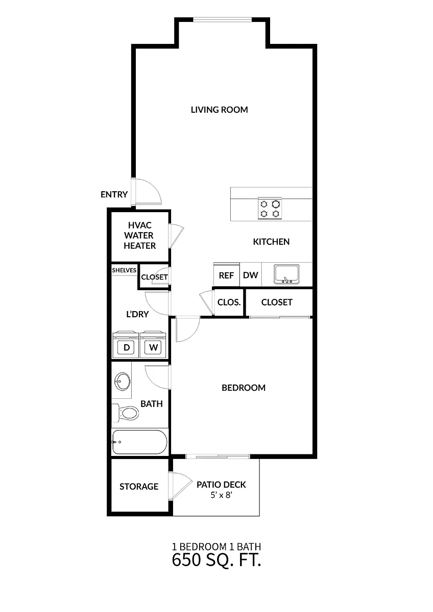 Floor plan 1X1