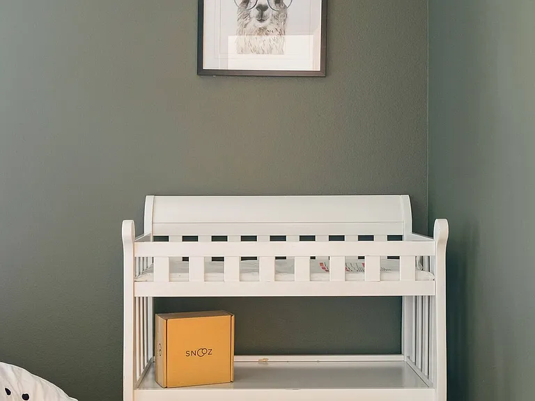 Changing Table in Twin Bedroom