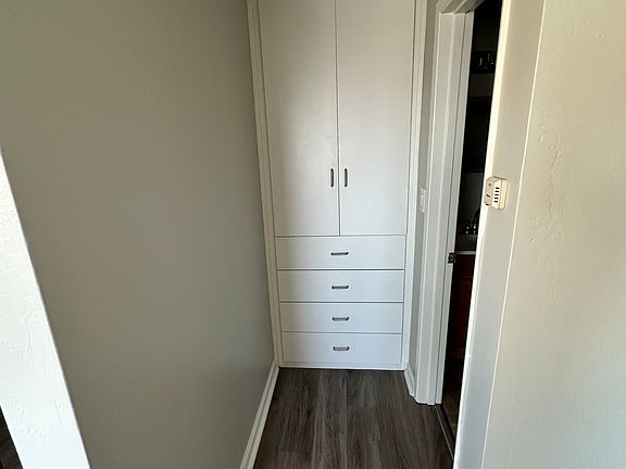 Hallway Built In Shelves on Top and Drawers on Bottom