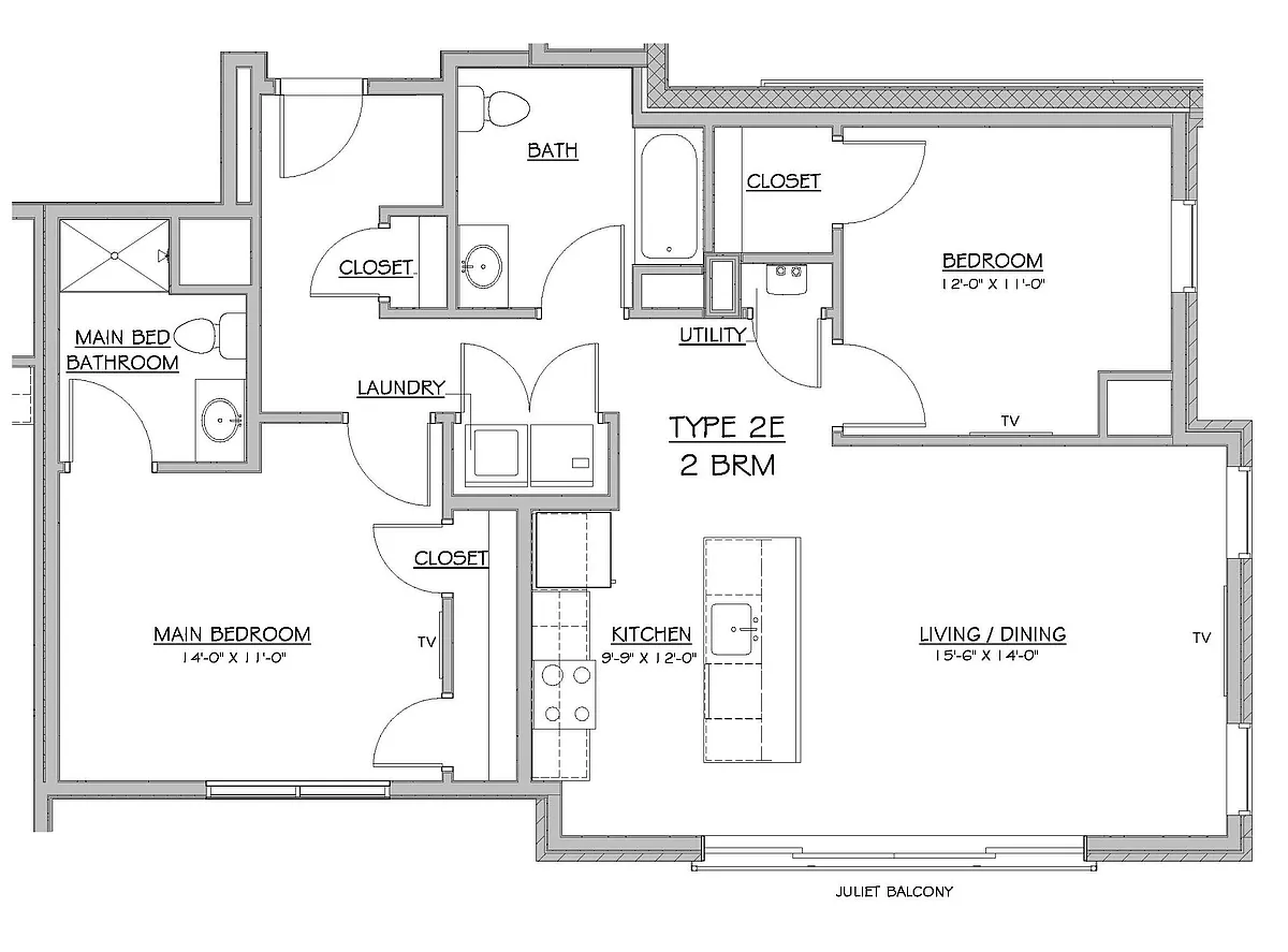 Floor plan 2E
