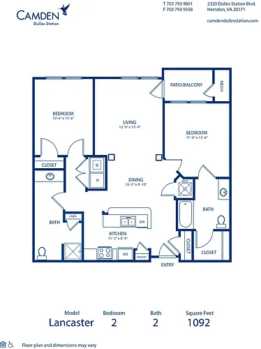 Floor plan Lancaster