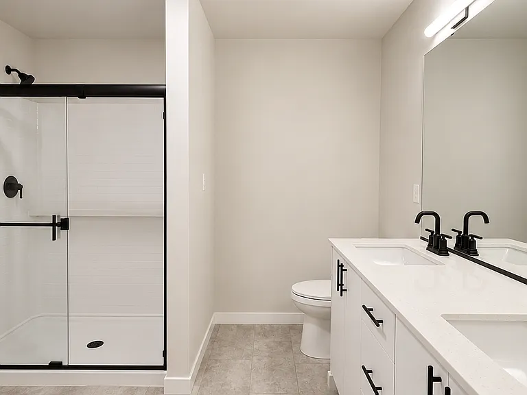 Upstairs Master bathroom
