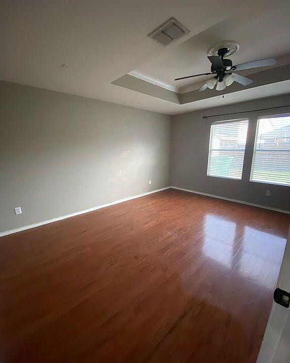 Master bedroom wood floor