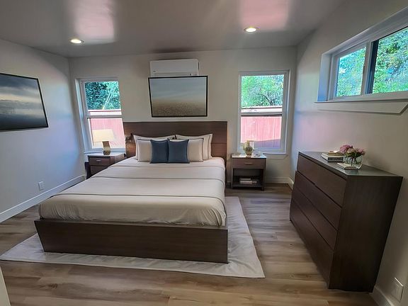 Master bedroom gets lots of light.