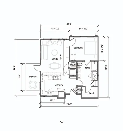 Floor plan A2