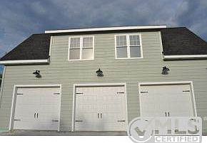 3 car attached garage