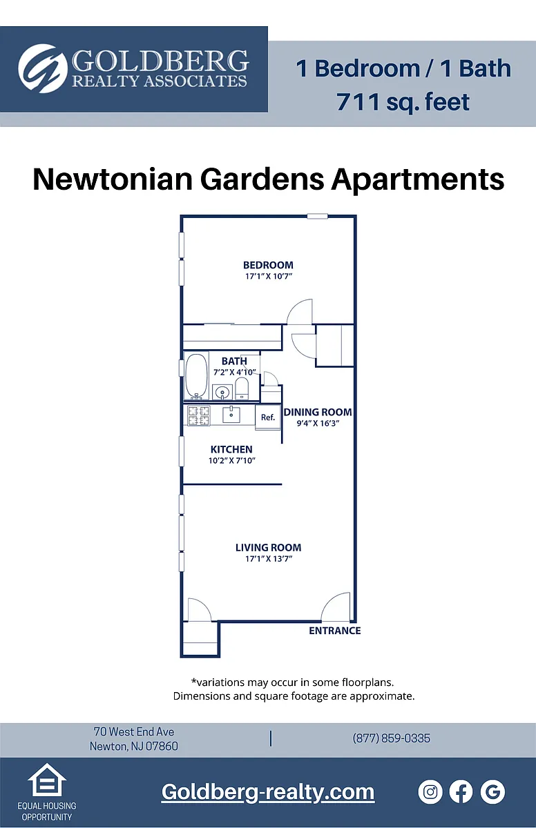 Floor plan One Bedroom