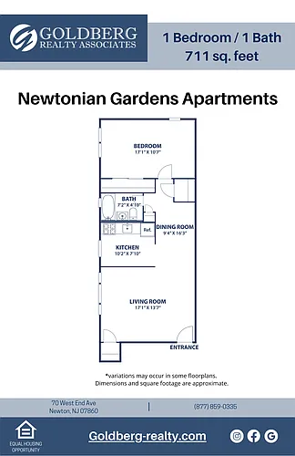 Floor plan One Bedroom