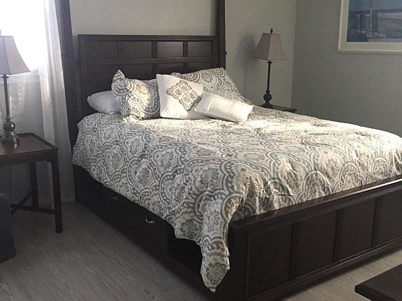 Master BR with Queen Bed and Master Bath