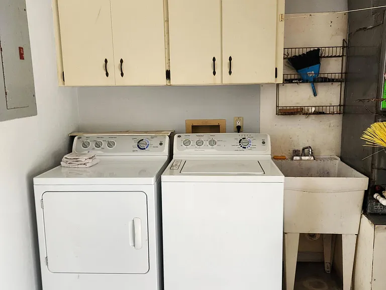 Washer dryer in garage