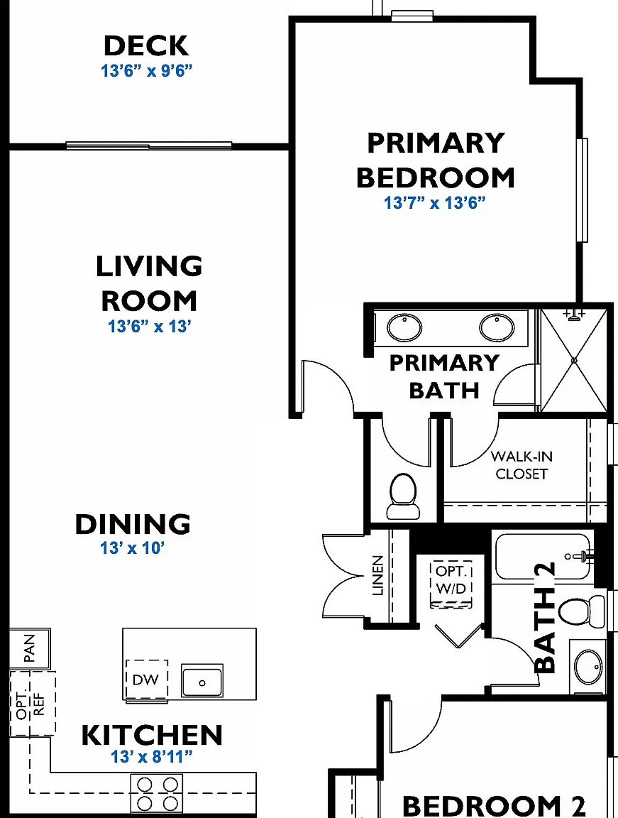 2 bed, 1107 sqft, $5,250 — Photo 3