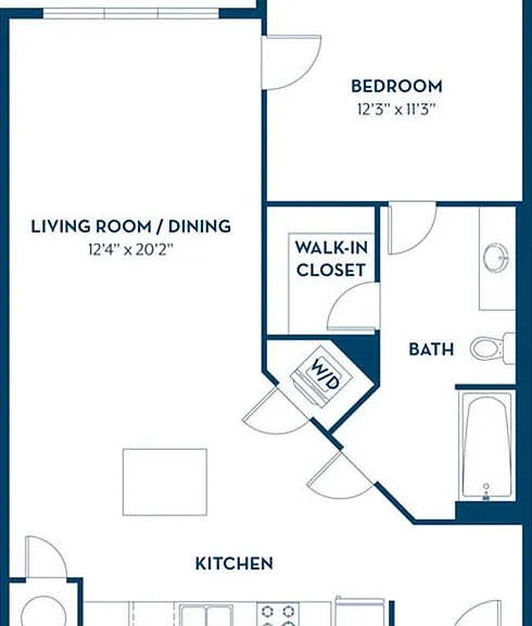 1 Bedroom | 1 Bath | 858 SF 1 Bedroom | 1 Bath | 858 SF