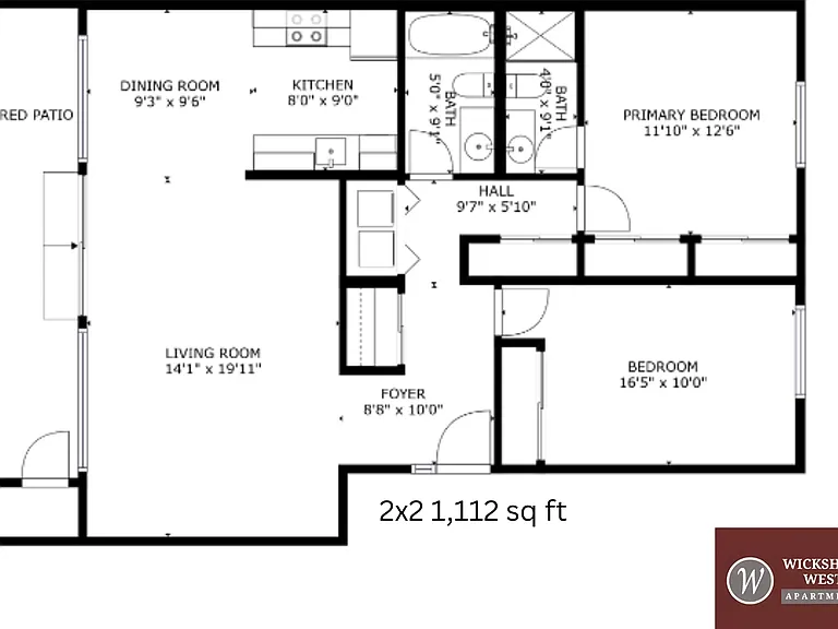 2x2 l 1,112 sq ft l Wickshire West 2x2 l 1,112 sq ft l Wickshire West