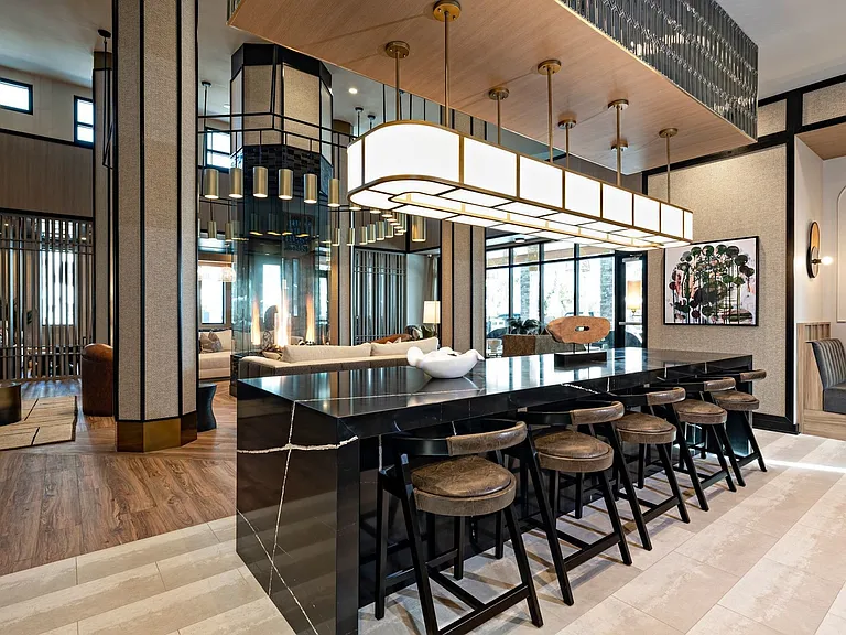 Kitchen with coffee bar