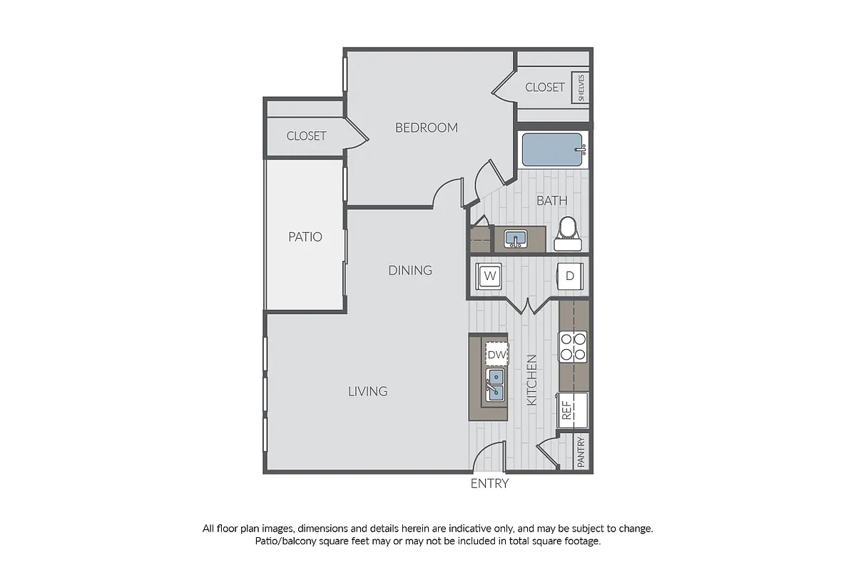 Floor plan Plan 1E