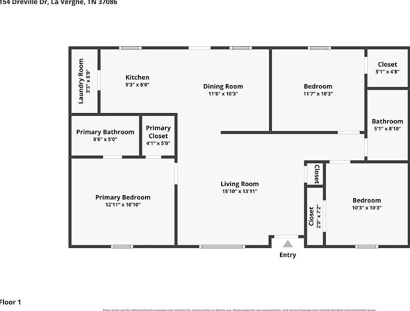 3 bed, 2.0 bath, 1122 sqft, $1,805 — Photo 2