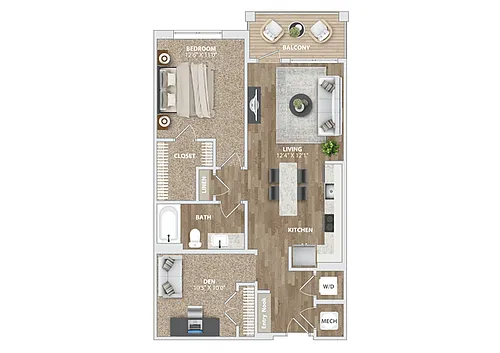 Floor plan A1 DEN