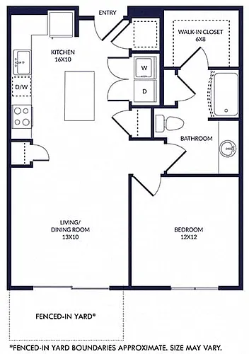 Floor plan Alto with Fenced-In Yard