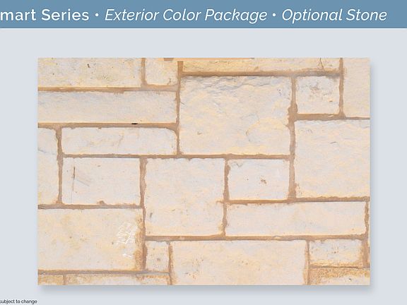 Dallas Smart Series Exterior Package Optional Stone