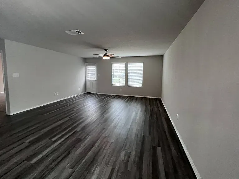 Primary bedroom is off living room.