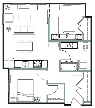 Floor plan B1A