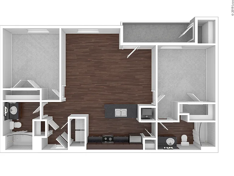 The Junction: Beds - 2: Baths - 2: SqFt Range - 974 to 974