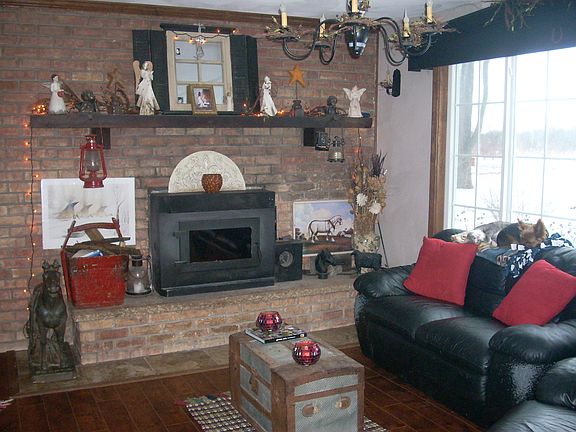 Wood Fireplace w/insert