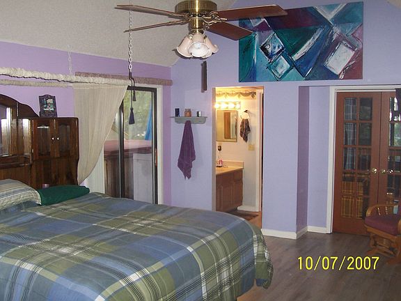 Master Bedroom HOT TUB steps away 