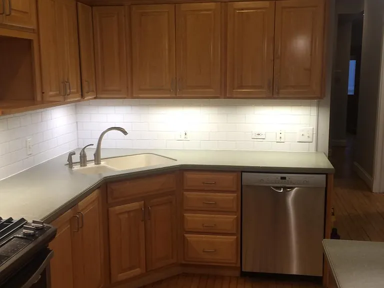 Kitchen with sink and dishwasher