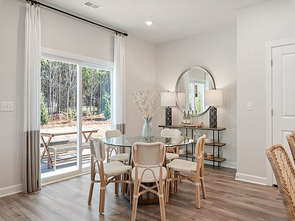 Create a dining area or breakfast nook in the spacious great room.