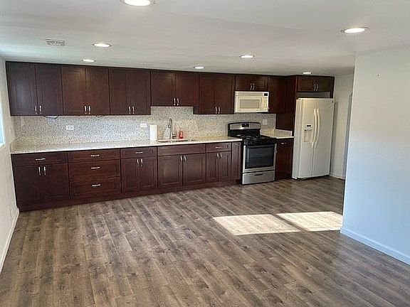 kitchen with quartz counter