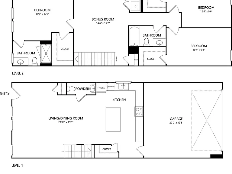New Classically designed Duet style homes for Rent in Charlotte — Photo 23
