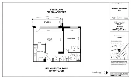 Floor plan 1 Bedroom