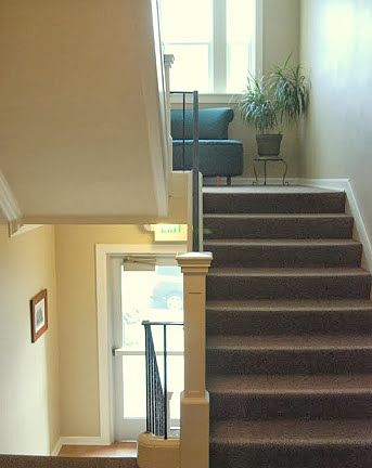 Front Stairs + Sitting Area