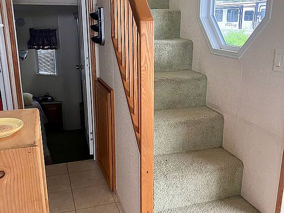 Stairs to large double loft
