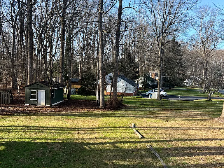 side, back yard