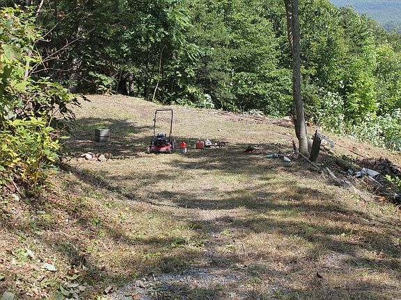 Looking dowm upper driveway
