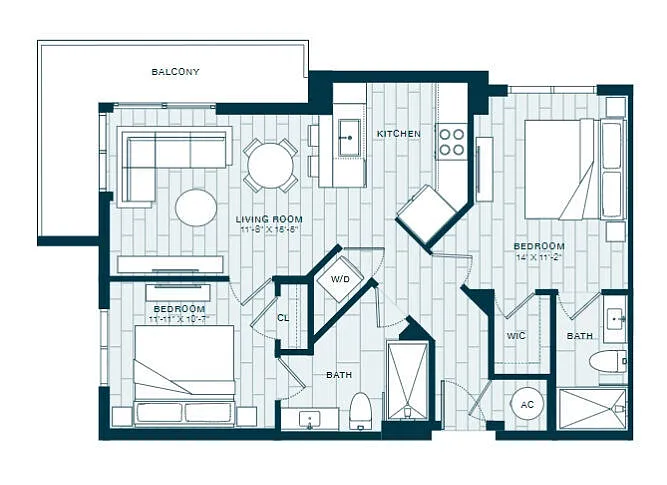Floor plan B8