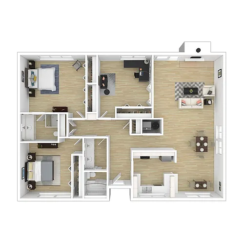 Floor plan 3X2 Villa