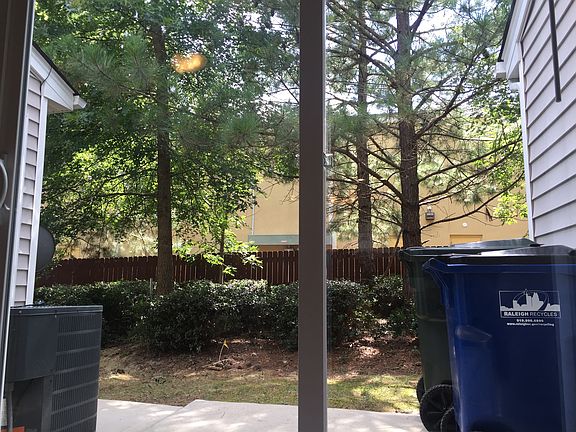 Patio and storage area