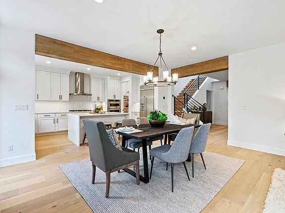 Open Concept Dining and Kitchen Space is Perfect for Entertaining