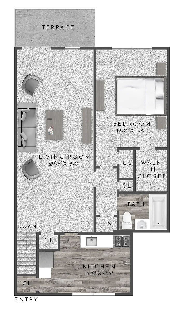 Floor plan A2 1X1