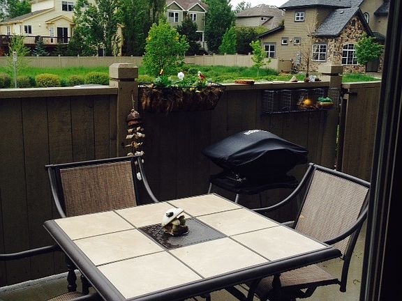 Enclosed Patio views of Foothills and neighborhood