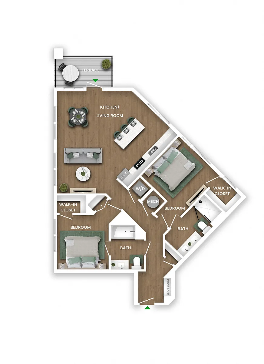 Floor plan B11B